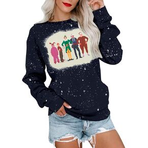 MOUSYA Teacher Christmas Sweatshirts for Women Christmas Gingerbread Sweatshirt Teacher of Smart Cookies T-Shirt