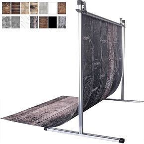 39x27in Food Photography Backdrops with Stand - 7PCS 14 Patterns,Realistic & Reusable,Product Photography Background for Flat Lays