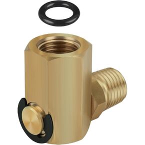 50310 Air Hose Swivel Joint Fits Most Side Winder Air Hose Reel, 1/4" FPT 1/4" MPT 90 Deg Hose Reel Swivel Fitting
