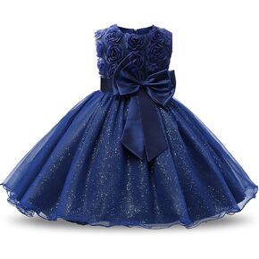 NNJXD Girl Sleeveless Lace 3D Flower Tutu Holiday Princess Dresses