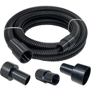 10 Ft Dust Collection Hose Kit with 5 Fittings Ultimate for Woodworking Power Tools, Home Use and Wet/Dry Shop Vacuums