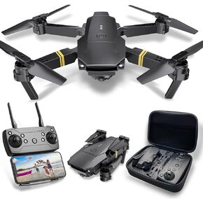 Drones with Camera for Adults 4K 1080P, Mini Drone with Camera Foldable Drones for Kids/Adults, Altitude Hold, FPV Drone, One Key Take Off/Land, 3D Flip, 3 Speed Mode, 3 Batteries