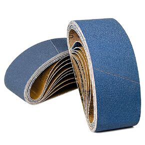 3x21 Inch Belt Sander Sanding Belts, 5 Pcs (1 Each of 40/60/80/120/240 Grits) Zirconia Belt Sander Paper Sanding Belts for Wood, Metal, Cars, and Furniture, 5-Pack