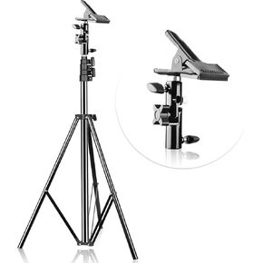 EMART 8.5FT Photography Green Screen Background Reflector Light Stand with 5/8" Heavy Duty Clamp Reflector Holder, for Reflector Diffuser, Disc Reflectors, Pop Up Backdrop, Photo and Video Studio