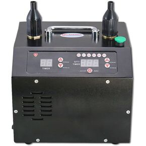 B322 V5.0 Balloon Pump, 1400W Balloon Inflator, Electric Balloon Blower Machine, with Timer and Counter, 2X Separately Controlled Nozzles, Carry Bag