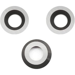 8.9mm(1/3 inch) Round Carbide Inserts for Woodturning, R8.9×1.85mm Indexable Carbide Cutter fits for DIY Woodworking Lathe Wood Turning Finisher Hollower Tools, Ci5, 10pcs