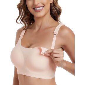 Nursing Bras for Breastfeeding Natural Shape Maternity Bra Seamless Jelly Strip Support Comfort Pregnancy Bra