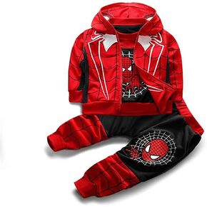 3Piece Toddler Little Kids Baby Boys Casual Outfits Set,Long Sleeve Sweatshirt Pullover Vest Hoodie Pants Clothing Suit