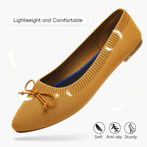 Shupua Women's Flats Black Flats Shoes Pointed Toe Ballet Flats Comfortable Bow Girls Flats Dressy in Saudi Arabia