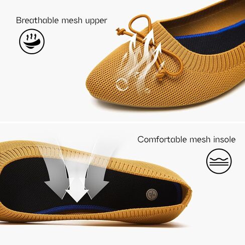 Shupua Women's Flats Black Flats Shoes Pointed Toe Ballet Flats Comfortable Bow Girls Flats Dressy in Saudi Arabia