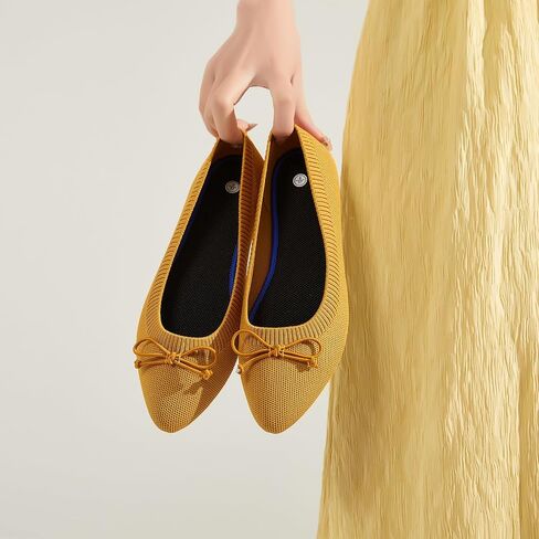 Shupua Women's Flats Black Flats Shoes Pointed Toe Ballet Flats Comfortable Bow Girls Flats Dressy in Saudi Arabia