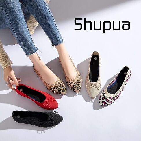 Shupua Women's Flats Black Flats Shoes Pointed Toe Ballet Flats Comfortable Bow Girls Flats Dressy in Saudi Arabia