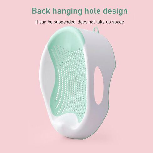 Baby Bath Support, Portable Foldable Slipless Bath Tub Support Lying Bathing Mat, with Slipless Pad Bath Net, for Newborn Infant (Green) in Saudi Arabia