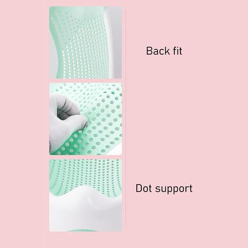Baby Bath Support, Portable Foldable Slipless Bath Tub Support Lying Bathing Mat, with Slipless Pad Bath Net, for Newborn Infant (Green) in Saudi Arabia