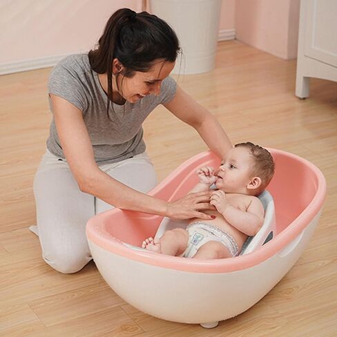Baby Bath Support, Portable Foldable Slipless Bath Tub Support Lying Bathing Mat, with Slipless Pad Bath Net, for Newborn Infant (Green) in Saudi Arabia