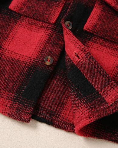 WESIDOM Toddler Baby Girl Boy Clothes Long Sleeve Collar Plaid Shirts Jacket Ribbed Jeans Pants Set Baby Boys Fall Outfit in Saudi Arabia