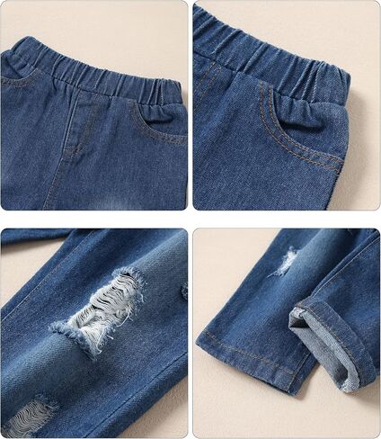 WESIDOM Toddler Baby Girl Boy Clothes Long Sleeve Collar Plaid Shirts Jacket Ribbed Jeans Pants Set Baby Boys Fall Outfit in Saudi Arabia