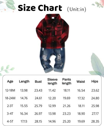 WESIDOM Toddler Baby Girl Boy Clothes Long Sleeve Collar Plaid Shirts Jacket Ribbed Jeans Pants Set Baby Boys Fall Outfit in Saudi Arabia