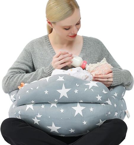 Chilling Home Nursing Pillow for Breastfeeding,Multifunctional Adjustable Breast Feeding Pillow,Bottle Feeding More Support for Mom and Baby, Breastfeeding Essentials for Newborn,Removable Cover in Kuwait