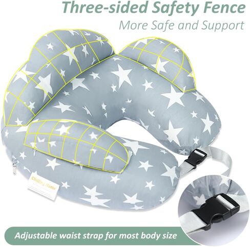 Chilling Home Nursing Pillow for Breastfeeding,Multifunctional Adjustable Breast Feeding Pillow,Bottle Feeding More Support for Mom and Baby, Breastfeeding Essentials for Newborn,Removable Cover in Kuwait