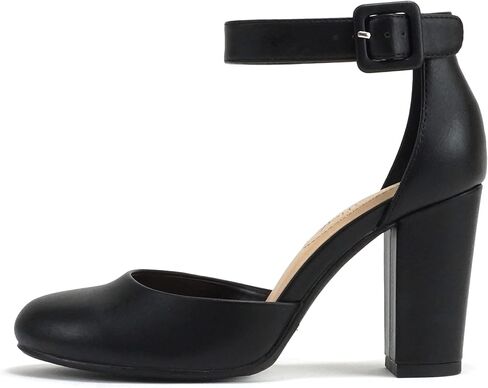 CITYCLASSIFIED Comfort Women's Closed Toe Ankle Strap Block Heel in Saudi Arabia