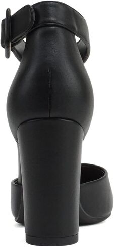 CITYCLASSIFIED Comfort Women's Closed Toe Ankle Strap Block Heel in Saudi Arabia