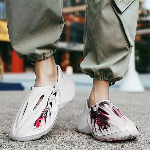 أحذية Eohsnem Foam Runner للنساء والرجال، شباشب سحابة مجوفة خفيفة الوزن سهلة الارتداء أحذية رياضية للمشي صنادل شاطئ ناعمة قابلة للتنفس in Kuwait