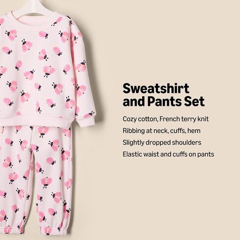 Amazon Essentials x Sofia Grainge Unisex Toddlers and Babies' Sweatshirt & Sweatpant Set in Saudi Arabia