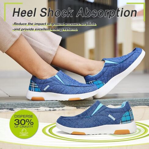 أحذية OrthoComfoot النسائية سهلة الارتداء لتقويم العظام: أحذية مريحة لالتهاب اللفافة الأخمصية مع دعم القوس للقدم المسطحة، أحذية تقويمية كاجوال لتخفيف آلام القدم والكعب in Kuwait