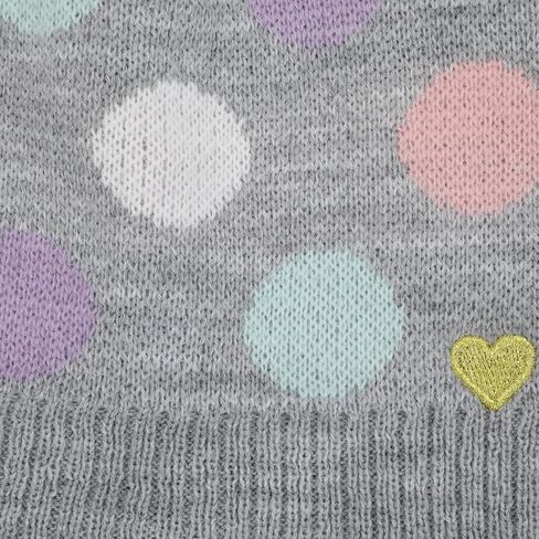 مجموعة قبعة وقفازات على طراز بيرو من Little Me Polka Dot Pom Poms للرضع/الأطفال الصغار in Kuwait