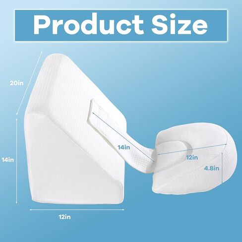HOMBYS Adjustable Pregnancy Wedge Pillow for Sleeping Adjustable Support Maternity Pillows, Include 1 Triangular Back Pillow and 1 Semi-Circular Belly Pillow, Foam Filling (31.5"x19.7"x14") in Saudi Arabia