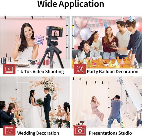 حامل خلفية مقاس 8.5 * 10 أقدام، حوامل خلفية بيضاء بأربعة أرجل أكثر استقرارًا وقابلة للتعديل، حامل خلفية لفيديو الصور، حامل خلفية لحفلات الزفاف وأعياد الميلاد وعرض الإعلانات. in Kuwait