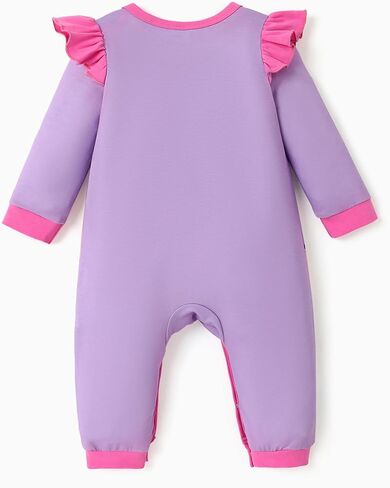 Disney Princess Cinderella Ariel Tiana Minnie Winnie Lion King Baby Girls Boys Ruffle Long Sleeve Romper Newborn to Toddler in Saudi Arabia