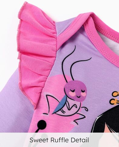 Disney Princess Cinderella Ariel Tiana Minnie Winnie Lion King Baby Girls Boys Ruffle Long Sleeve Romper Newborn to Toddler in Saudi Arabia