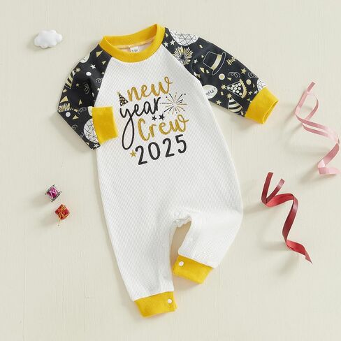 Bonangber Newborn Baby Boy Christmas Outfit Infant Thanksgiving Romper Long Sleeve Bodysuit Jumpsuit Cute Fall Winter Clothes in Saudi Arabia