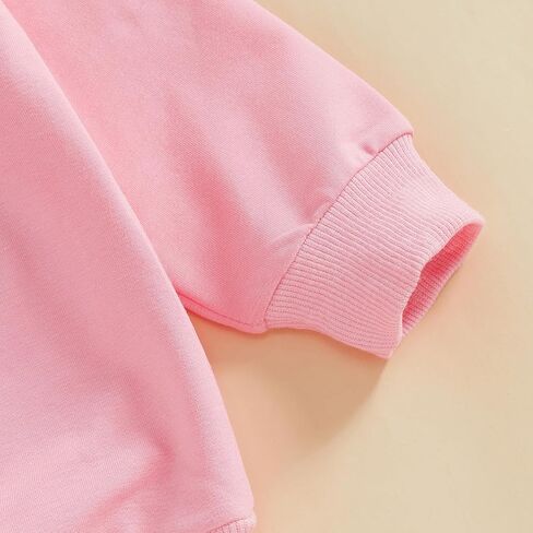 Adobabirl Toddler Baby Girl Birthday Outfit Crewneck Sweatshirt Embroidery Long Sleeve Birthday Shirt Pullover Sweater in Kuwait