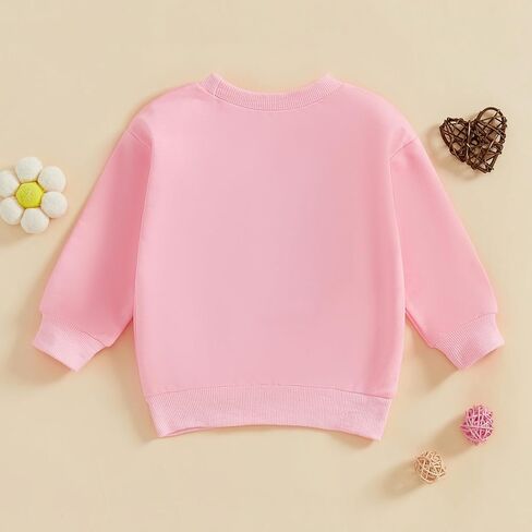 Adobabirl Toddler Baby Girl Birthday Outfit Crewneck Sweatshirt Embroidery Long Sleeve Birthday Shirt Pullover Sweater in Kuwait