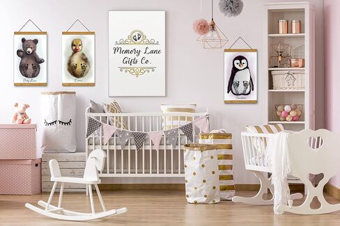 شركة Memory Lane Gifts Co. فن بصمة الطفل، هدية استحمام الطفل، عمل فني أصلي، تذكار لفن الحضانة، كتكوت الطفل (أخضر، خشب الساج) in Saudi Arabia