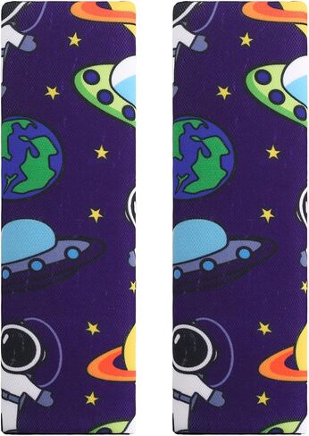 Suxgumoe Car Seat Belt Pillow for Kids, 2Pcs Unicorn Car Seat Belt Cover Pad Head and Neck Support (Unicorn Green)1 in Kuwait