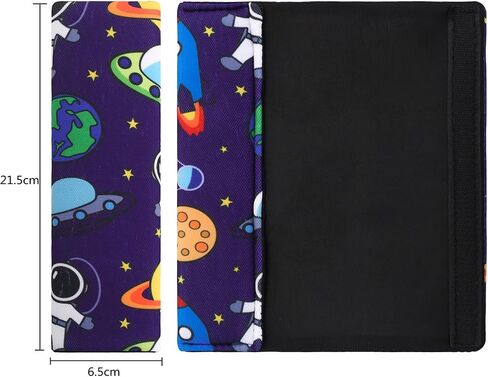 Suxgumoe Car Seat Belt Pillow for Kids, 2Pcs Unicorn Car Seat Belt Cover Pad Head and Neck Support (Unicorn Green)1 in Kuwait