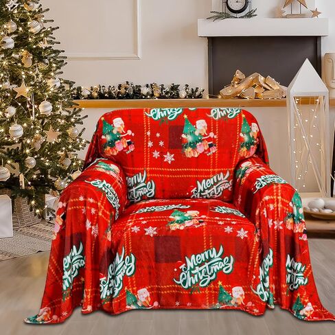 Easy-Going 80X133 inches Halloween Sofa Cover, Jacquard Velvet Oversized Couch Slipcover for 3 Cushion Couch, L Shape Sectional Covers for Dogs, Washable Sofa Blanket, Furniture Protector in Saudi Arabia