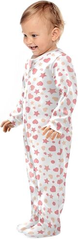 Dussdil Baby قطعة واحدة من ملابس القدم لحديثي الولادة، بيجامة قطنية للقدمين للنوم واللعب للأولاد والبنات in Kuwait
