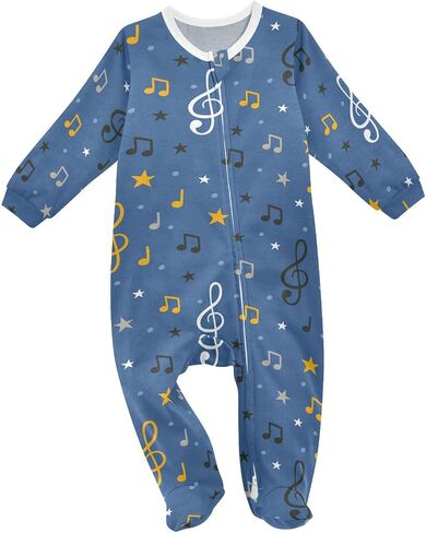 Dussdil Baby One-Piece Footies Newborn Rompers Pajamas Cotton Footed Pjs for Sleep Play Boys Girls in Kuwait