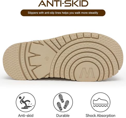 Platform Slippers for Women Winter Snow Mini Boots Suede Warm Lined Shoes Short Ankle Anti-Slip Platform Boots Slip on Home Fuzzy Slippers for Indoor Outdoor in Saudi Arabia