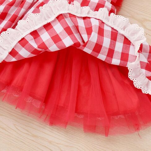 IBTOM CASTLE Toddler Girls Birthday Party Dress Strawberry Candy Embroidery Princess Tulle Wedding Pageant Fancy Sundress in Saudi Arabia