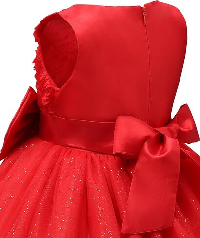 NNJXD Girl Sleeveless Lace 3D Flower Tutu Holiday Princess Dresses in Kuwait