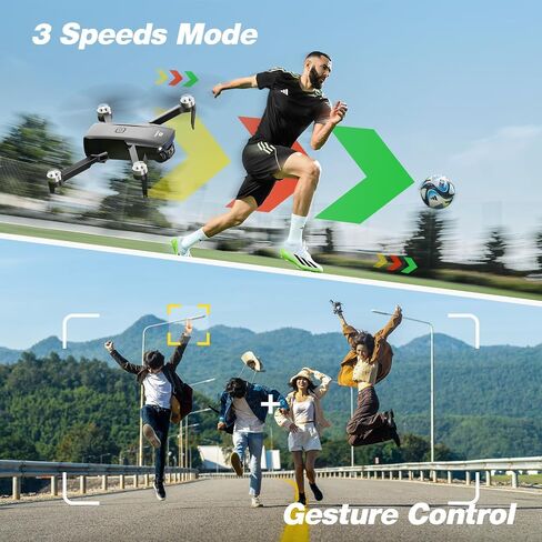 DEERC D20 Mini Drone for Kids with 720P HD FPV Camera Remote Control Toys Gifts for Boys Girls with Altitude Hold, Headless Mode, One Key Start Speed Adjustment, 3D Flips 2 Batteries, Black in Kuwait