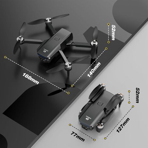 DEERC D20 Mini Drone for Kids with 720P HD FPV Camera Remote Control Toys Gifts for Boys Girls with Altitude Hold, Headless Mode, One Key Start Speed Adjustment, 3D Flips 2 Batteries, Black in Kuwait