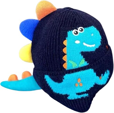 Children's Dinosaur Ear Protection Hat, Ear Beanie for Boys & Girls Unisex Dinosaur Winter Hat in Saudi Arabia