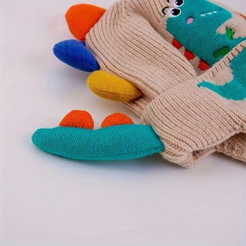 Children's Dinosaur Ear Protection Hat, Ear Beanie for Boys & Girls Unisex Dinosaur Winter Hat in Saudi Arabia